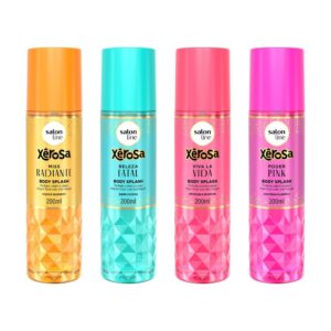 Kit Xêrosa Body Splash Poder Pink, Miss Radiante, Beleza Fatal e Viva La Vida
