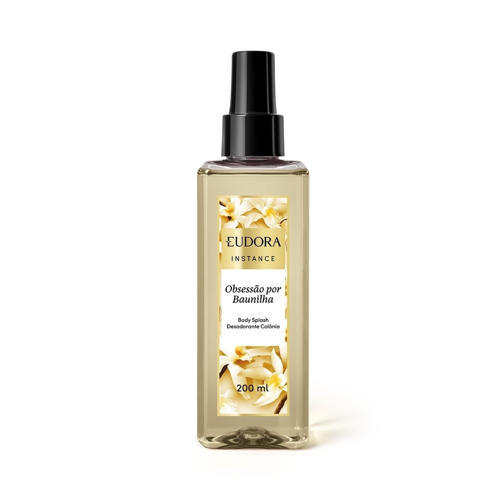Eudora Instance Baunilha - Spray Perfumado 200ml 1 Eudora Instance Spray Perfumado Desodorante Colônia Baunilha 200ml