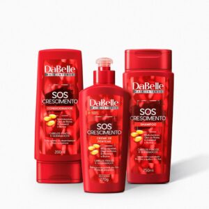 Kit Básico SOS Crescimento Dabelle Hair - 3 Produtos