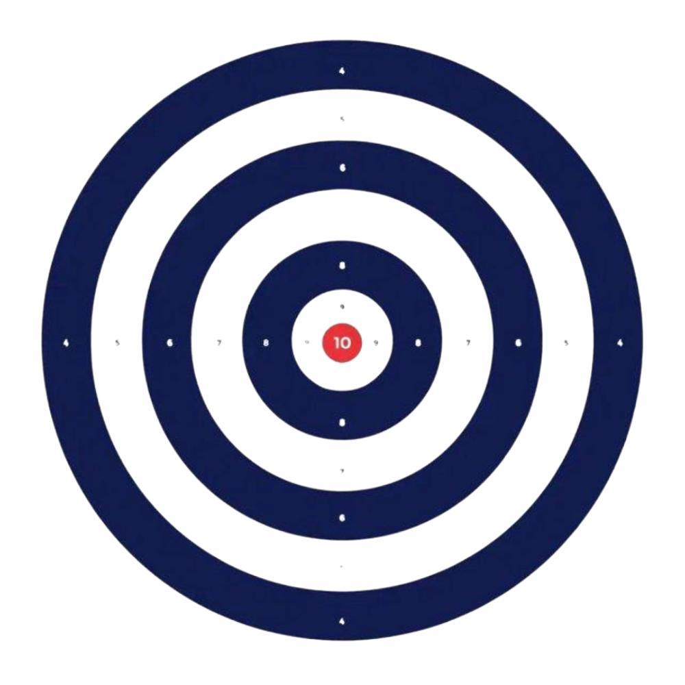 Alvo de Tiro Airsoft e Airgun Rossi 30 Unidades 1 Alvo Papel Airguns Airsoft Azul 140x140mm 30und - Rossi