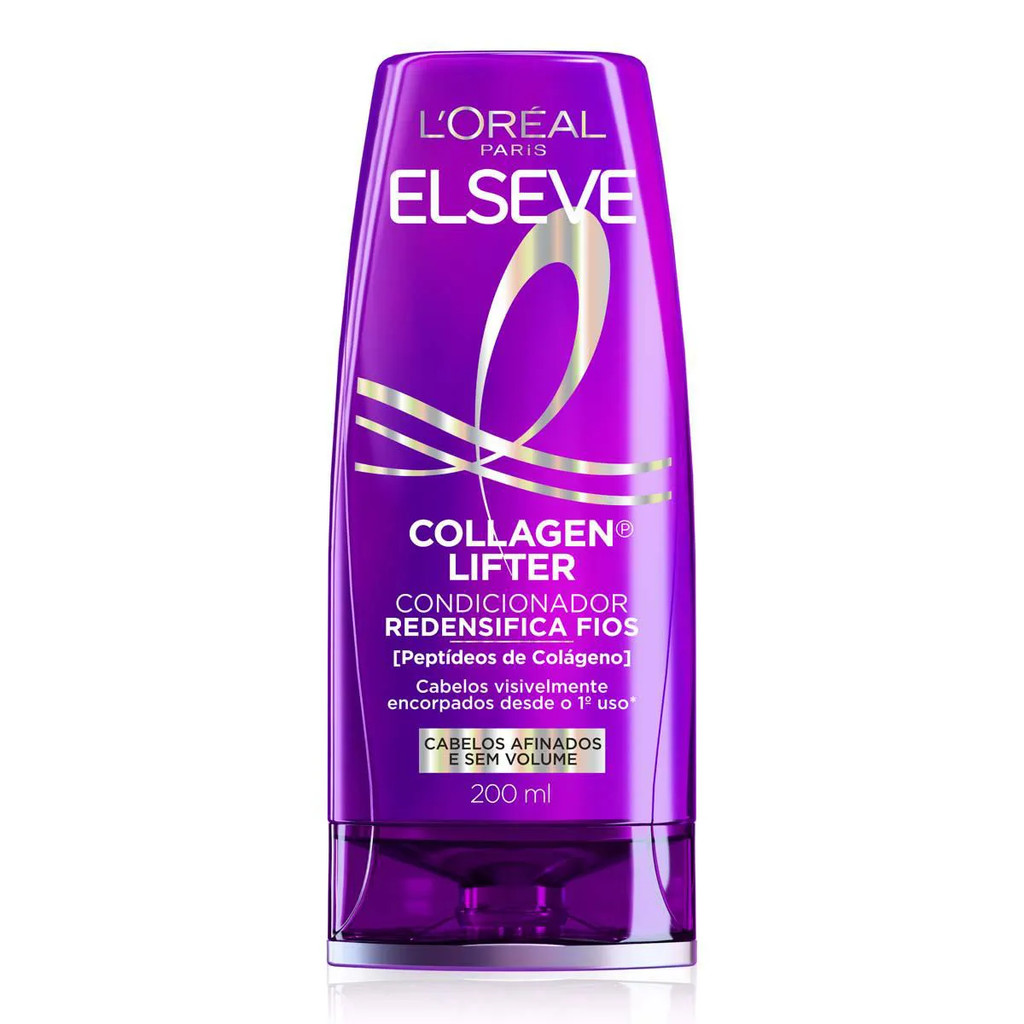 Condicionador Elseve Col?geno Lifter - Redensifica 200ml 1 CONDICIONADOR ELSEVE COLÁGENO LIFTER REDENSIFICA OS FIOS 200ML