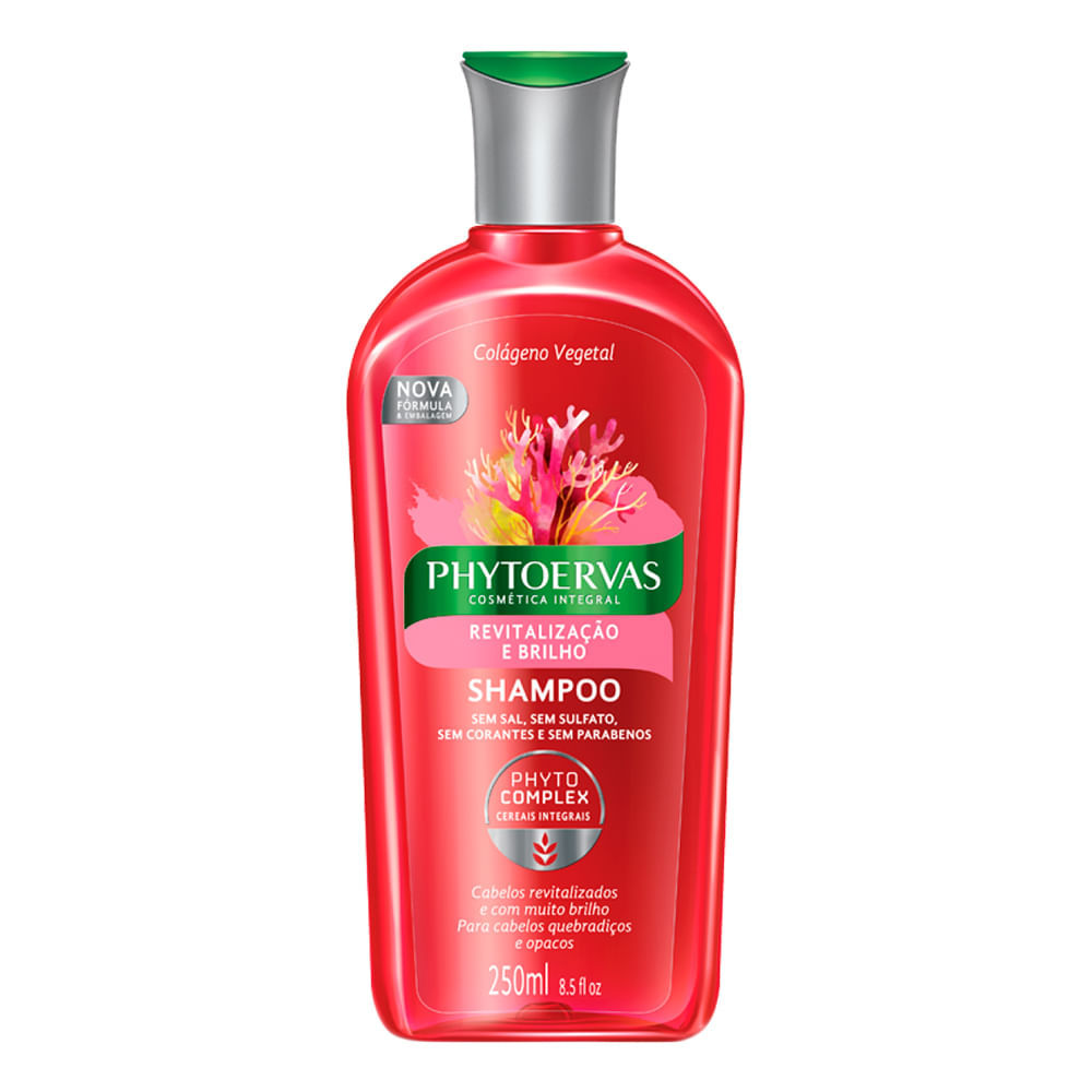 Shampoo Phytoervas Revitalização e Brilho Sem Sal 250ml 1 Shampoo Phytoervas Revitalização e Brilho Sem Sal com 250ml