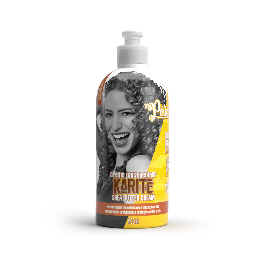 Creme Para Pentear Karit? Soul Power - 500ml | Cachos Definidos 1 Creme Para Pentear Karité Soul Power - Define, Hidrata e Mantém os Cachos Macios - 500ml