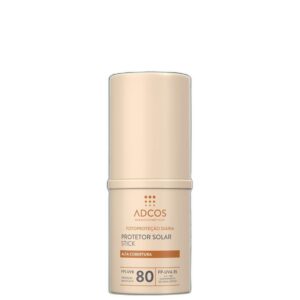 Adcos Fotoproteção Diária Stick FPS80 Nude - Protetor Solar Facial com Cor 17g