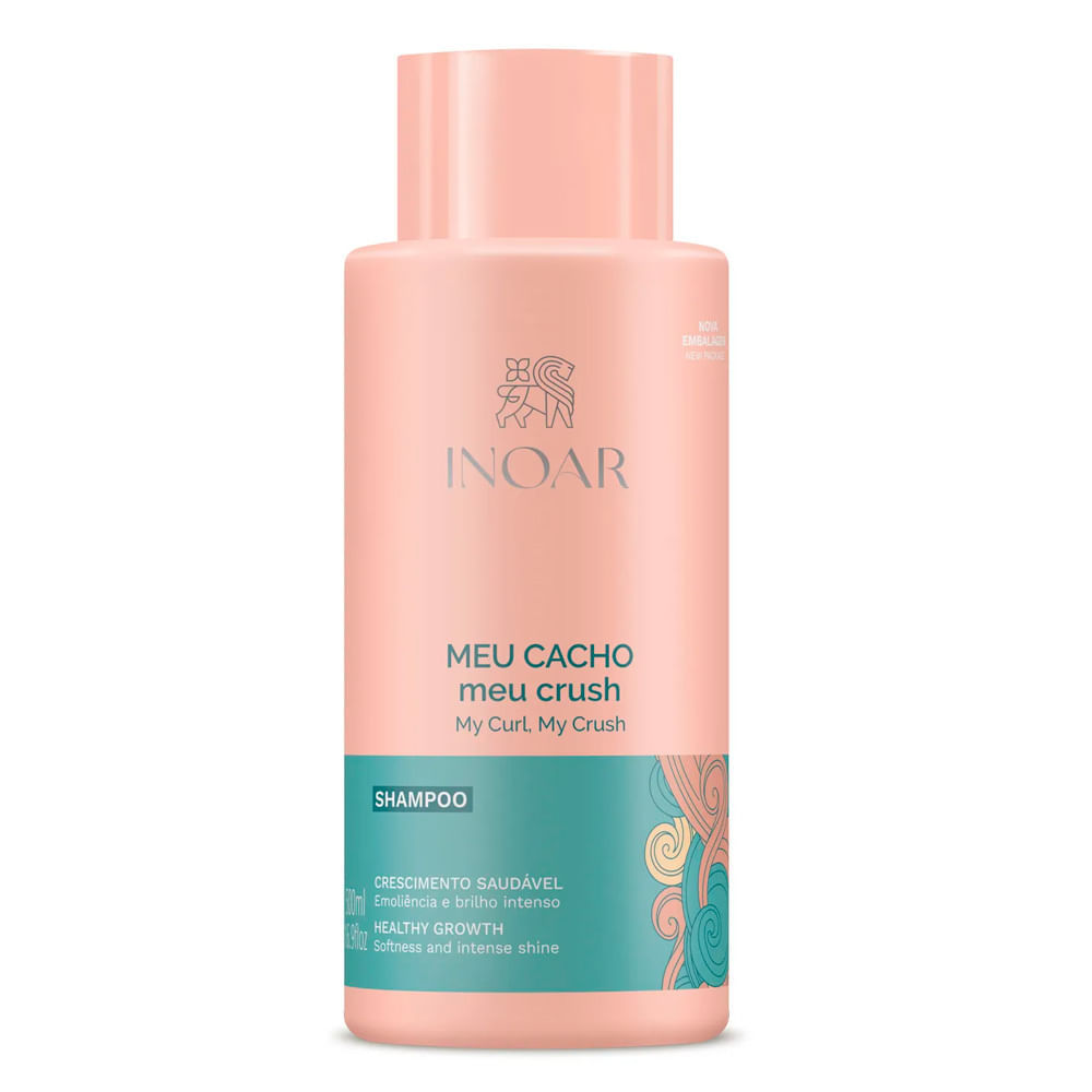 Shampoo Meu Cacho Meu Crush Inoar 500ml 1 Shampoo Inoar Meu Cacho Meu Crush 500ml