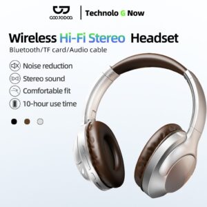 Fone de Ouvido Bluetooth GOOJODOQ Modo Duplo Dobrável