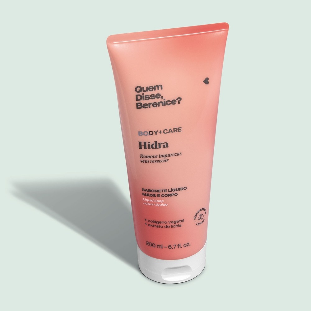 Sabonete L?quido Hidra QDB M?os e Corpo: Limpeza Gentil e Prote??o 1 Quem disse, Berenice? Hidra Sabonete Líquido Mãos e Corpo 200ml