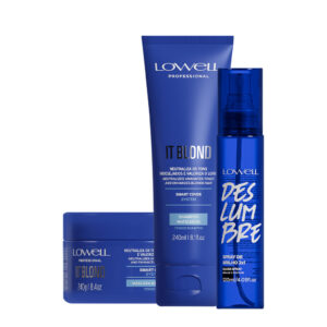 Kit Lowell It Blond Shampoo Máscara Spray (3 produtos)