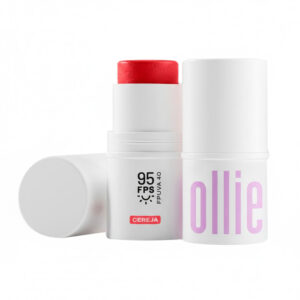 Bastão Ollie 3 em 1 Blush Batom e Sombra FPS 95 Cor Cereja 4,5g