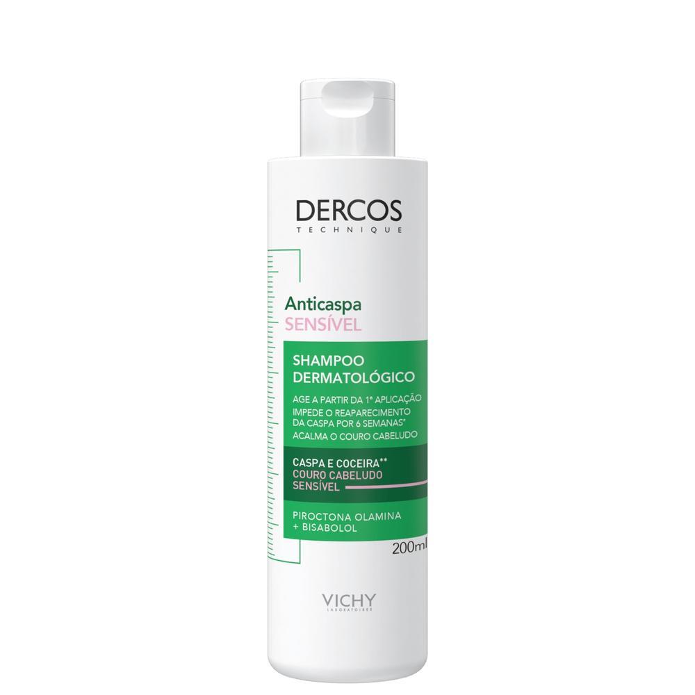 Shampoo Anticaspa Vichy Dercos Sensitive 200ml 1 Vichy Dercos Sensitive - Shampoo Anticaspa 200ml