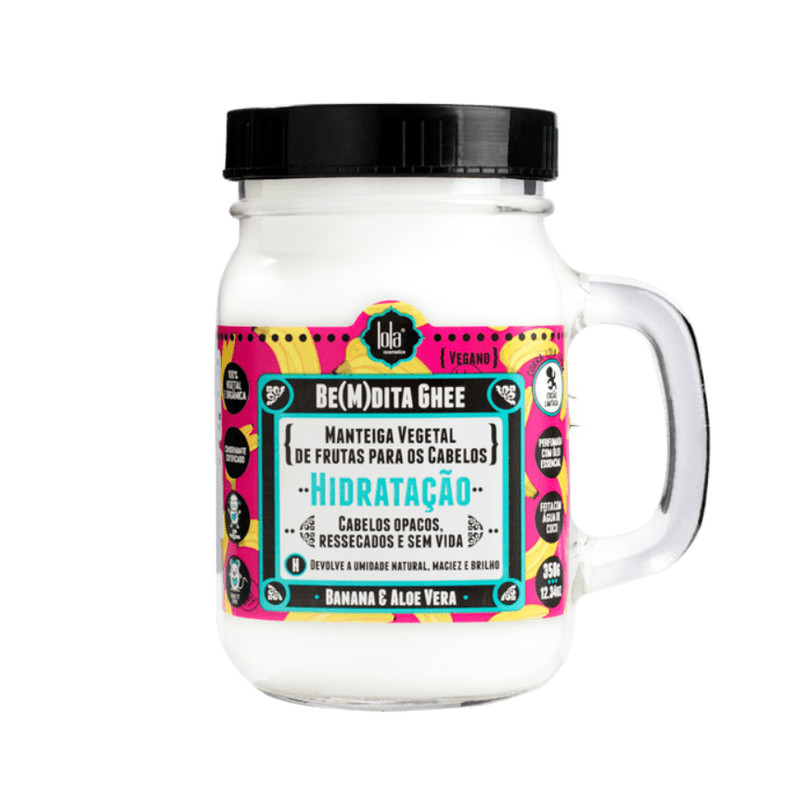 Manteiga Capilar Lola Be(M)dita Ghee Hidrata??o - A M?gica da Banana e Aloe Vera 1 Manteiga Capilar Lola Be(M)dita Ghee Hidratação 350g