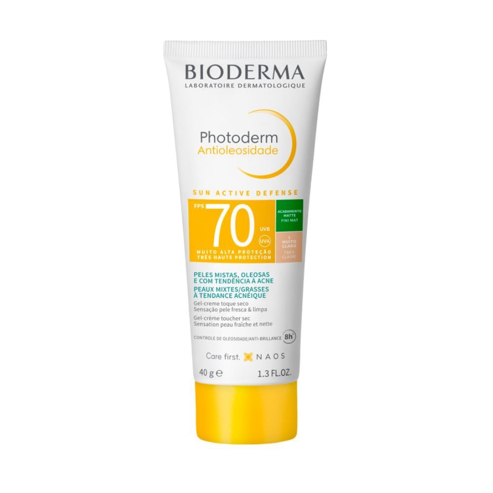 Bioderma Photoderm FPS 70 Cor 1.0 Protetor Solar 1 Bioderma Photoderm FPS 70 Cor 1.0 Protetor Solar Antioleosidade 40g