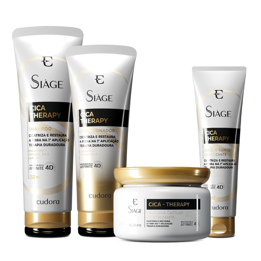 Kit Si?ge Cica-Therapy Eudora | Cicatriza??o e Reconstru??o 1 Eudora Kit Siàge Cica-Therapy (4 itens)