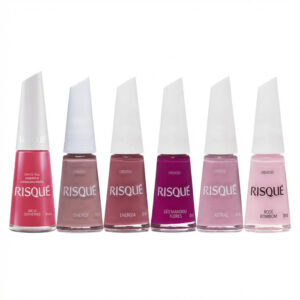 Kit 6 Esmaltes Risqué Rosas mais vendidos