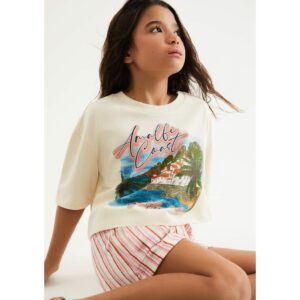 Blusa Infantil Menina Box Oversized Super Cotton