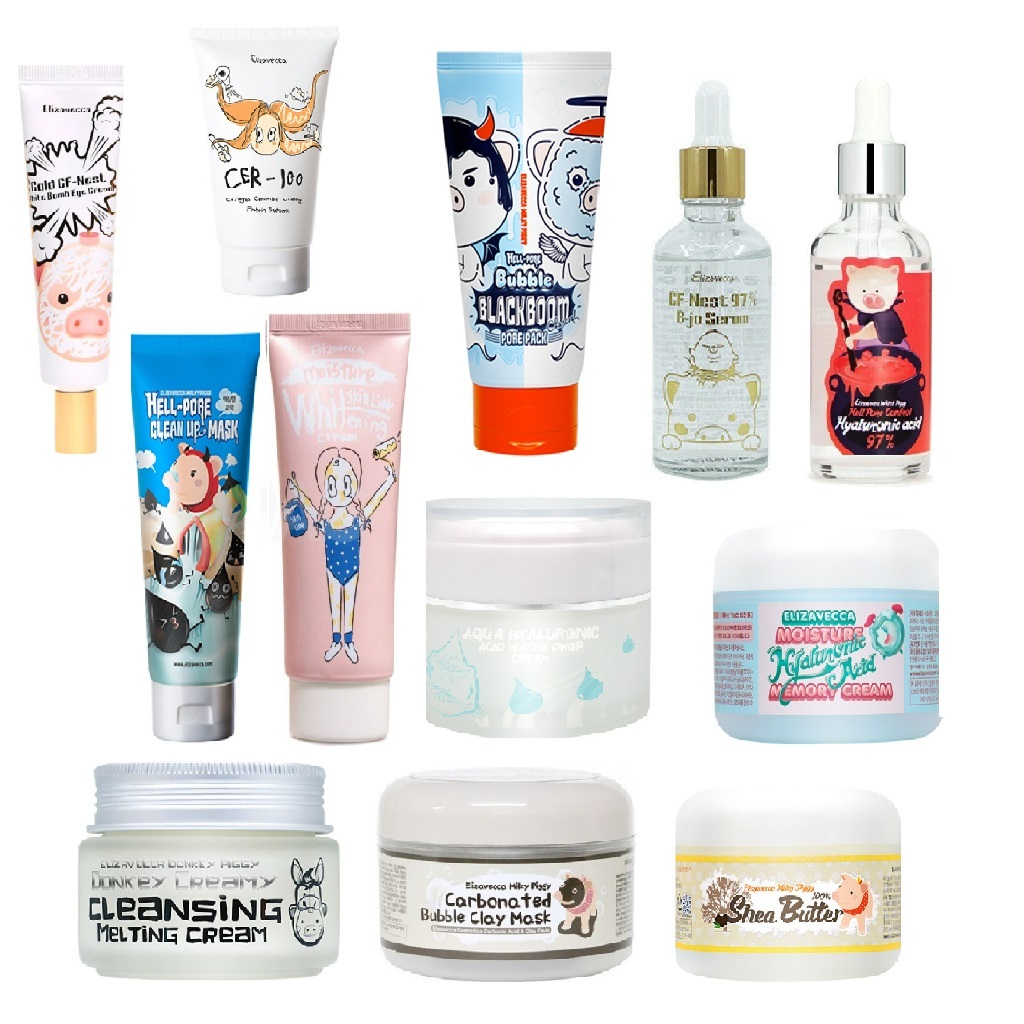 Cuidados Faciais Coreanos Elizavecca 1 elizavecca facial care collection