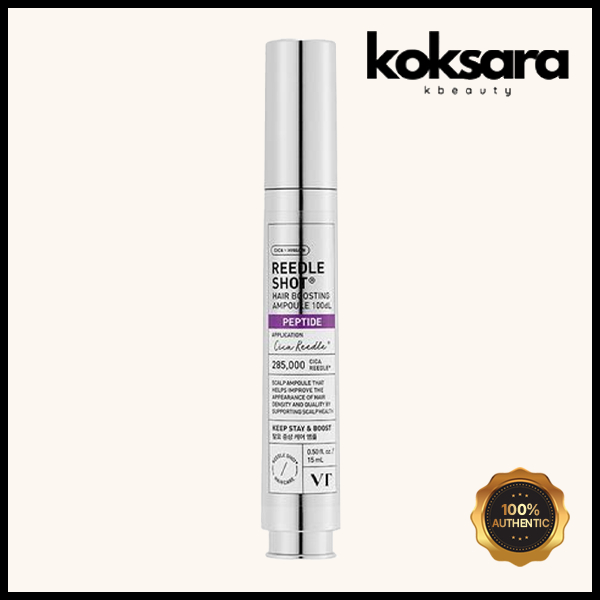 Ampola Capilar VT Cosmetics Reedle Shot 15ml - Coreia 1 VT Cosmetics Reedle Shot Hair Boosting Ampoule 100dL 15ml