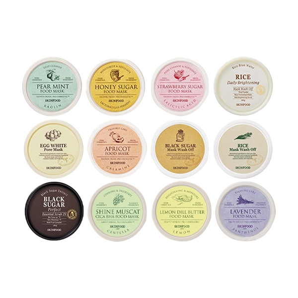 Skinfood Food Mask & 1 Skinfood Food Mask & Scrub Mask 12types