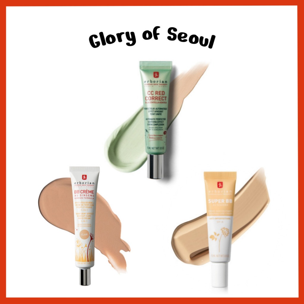 Erborian CC/BB Cream: Red Correct, Ginseng & Super BB 1 Erborian CC/BB Cream: Red Correct, Ginseng & Super BB