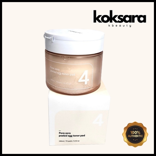 Numbuzin Pore Zero Peeled Egg Toner Pad - 70 Pads - Korean Beauty 1 numbuzin no.4 pore zero peeled egg toner pad 70 pads