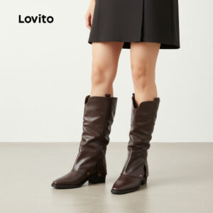 Lovito Botas Casuais Femininas para Trabalho LFA103092