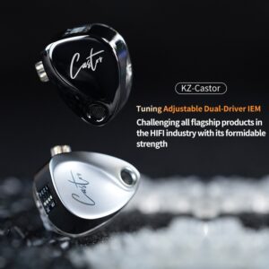 Fone de Ouvido KZ Castor HiFi Stereo Intra-auricular