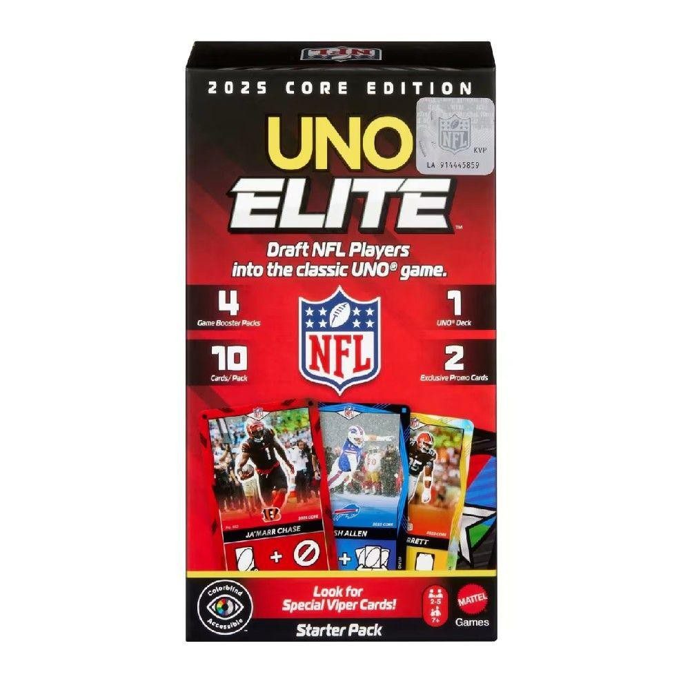 Jogo Uno Elite NFL Pacote Inicial Mattel