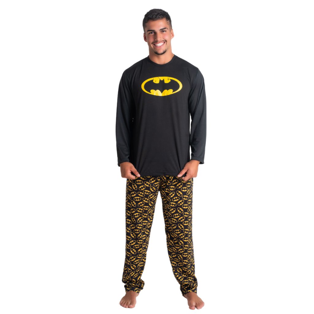 Pijama Longo Super Herói Masculino
