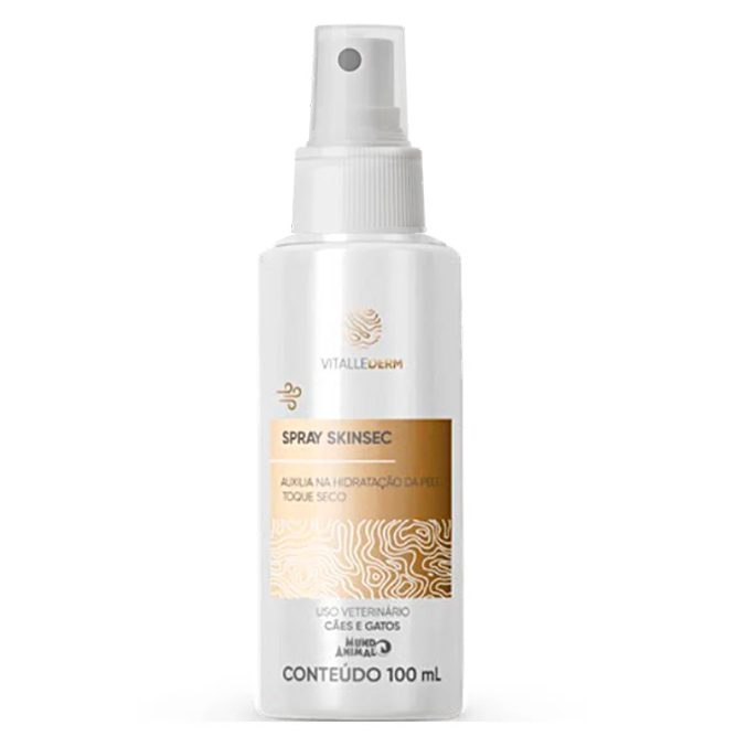 Vitallerderm Skinsec Spray Hidratante Peles Secas Animais
