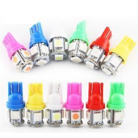 Lâmpada LED T10 5 Leds 12V Automotiva
