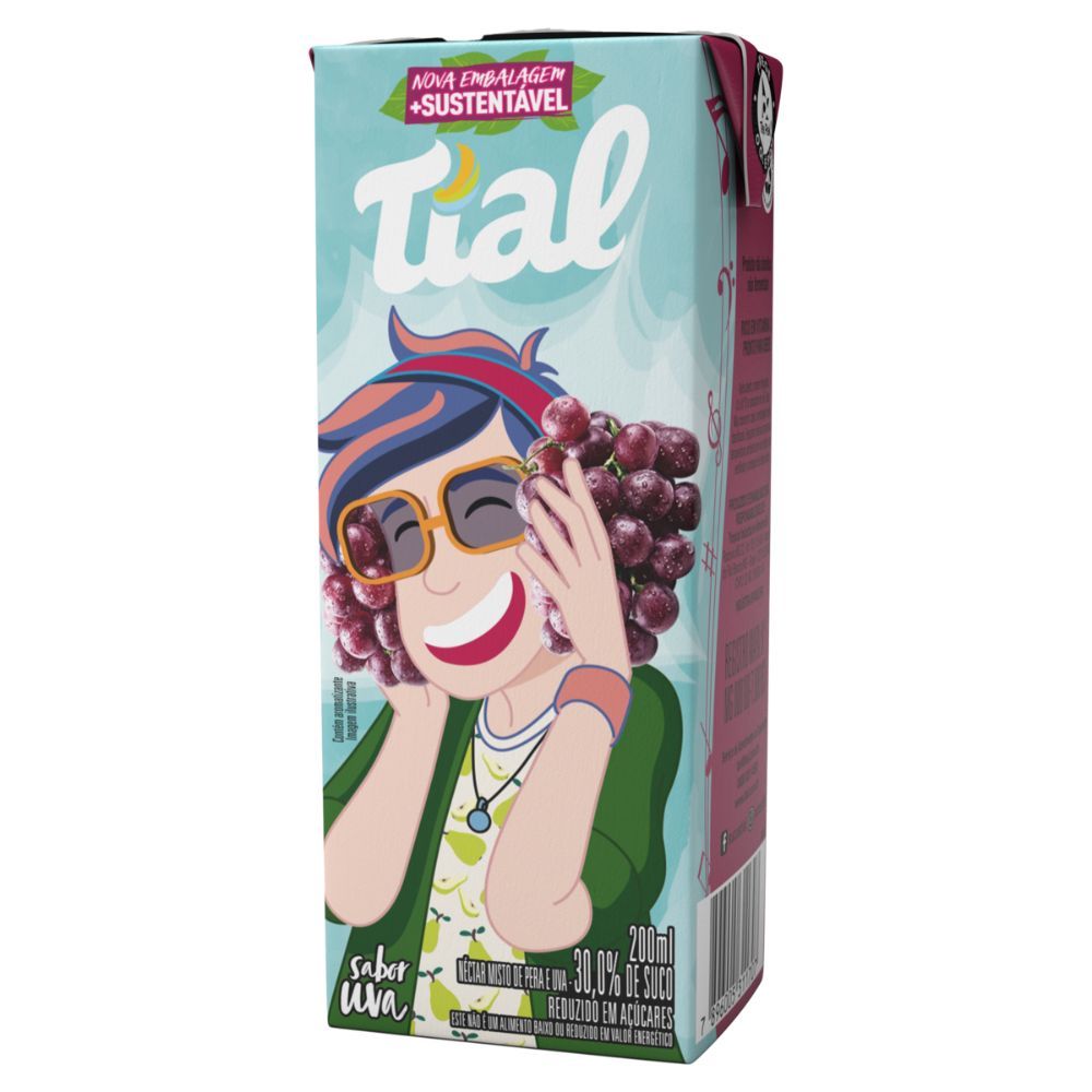 Suco Tial Kids Sabor Uva 200ml – Néctar