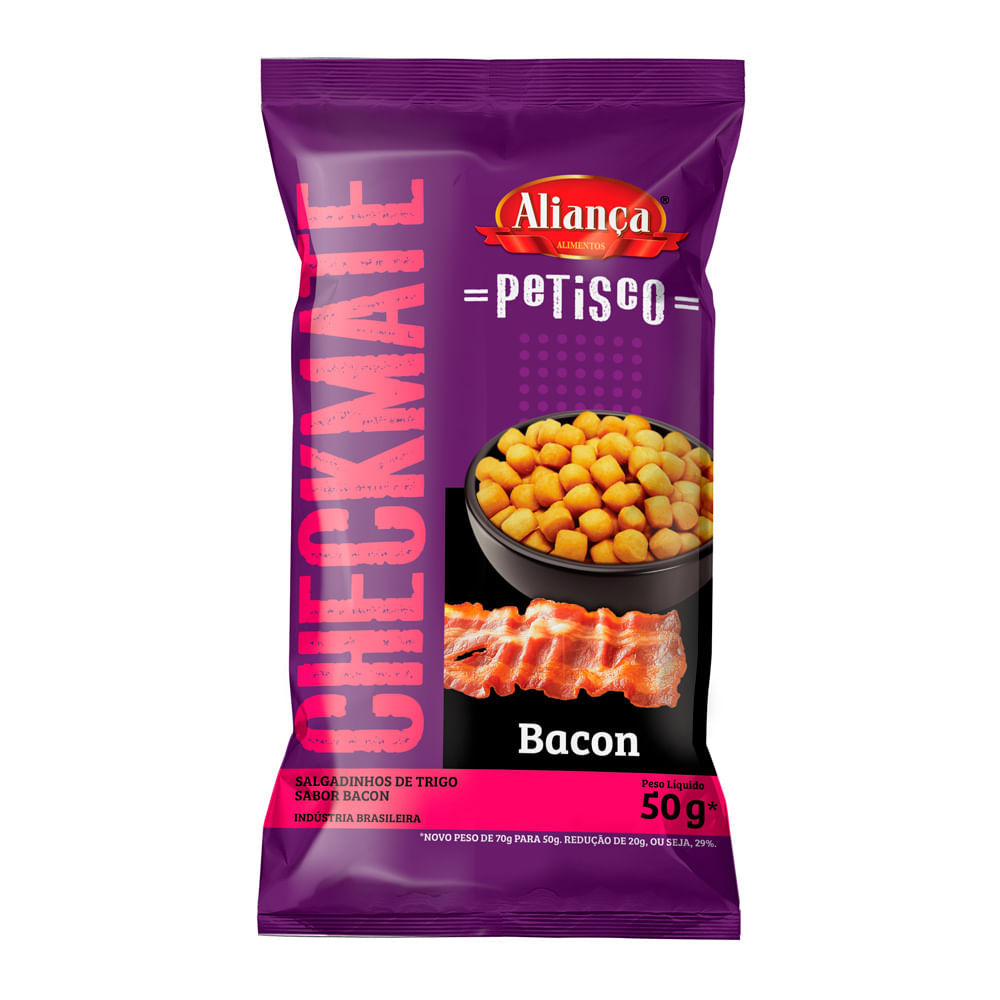 Salgadinho de Trigo Checkmate Bacon 50g