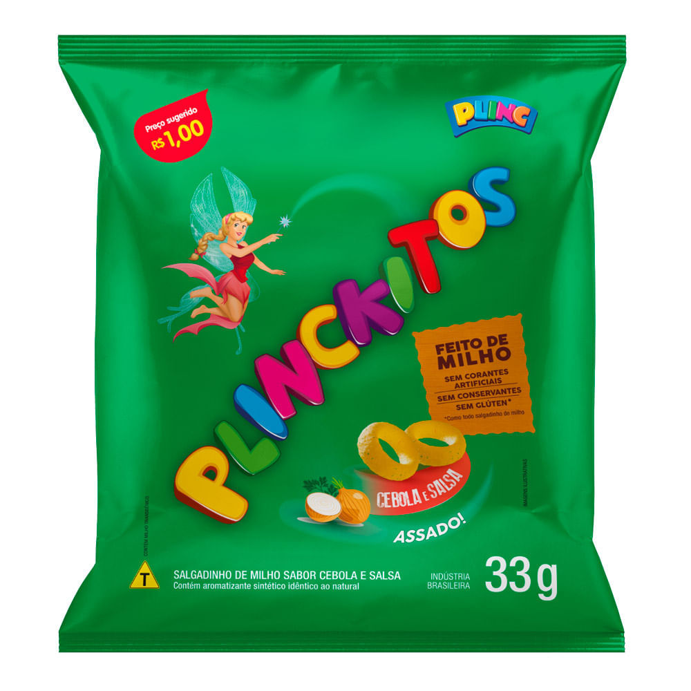 Plinckitos Cebola e Salsa – 33g
