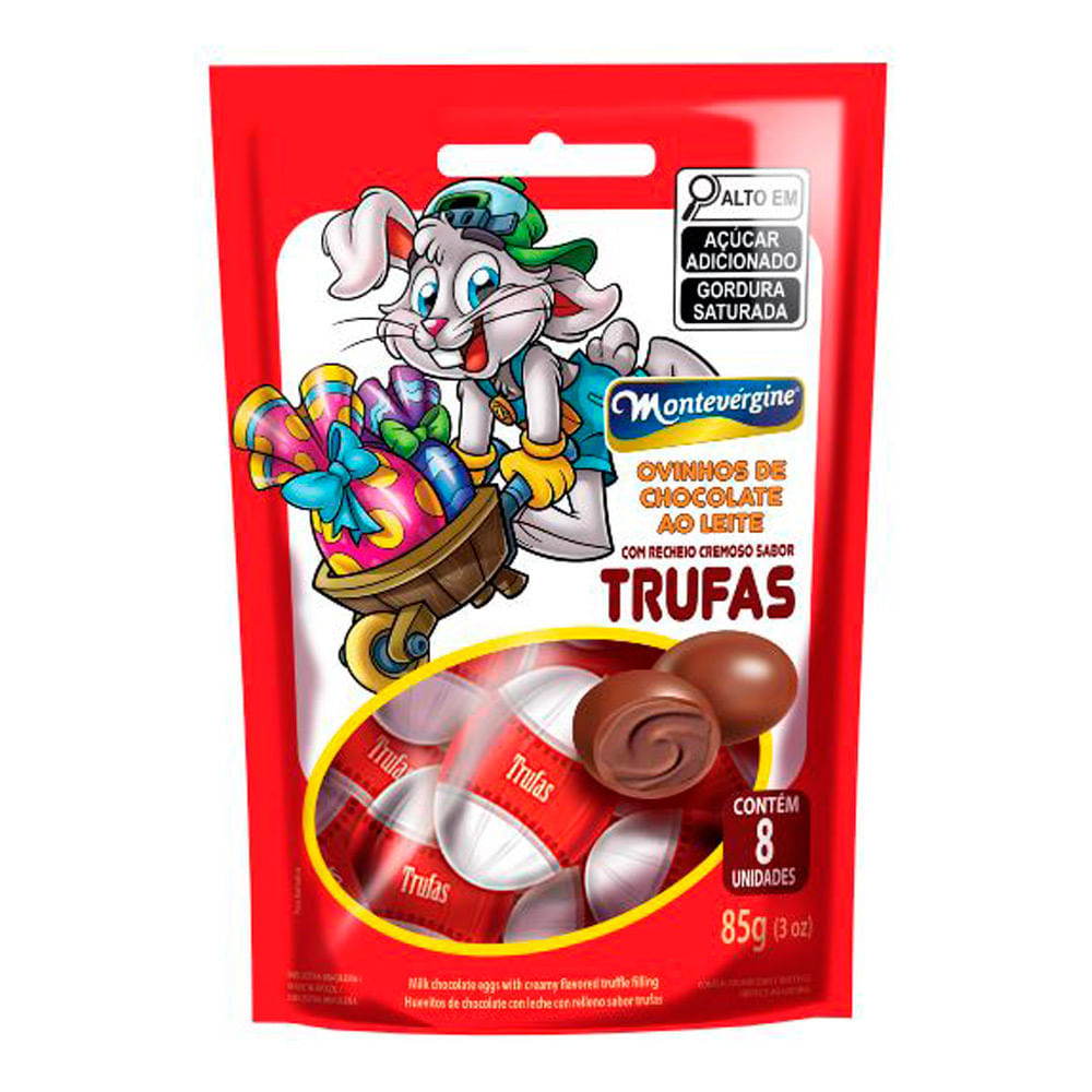 Ovinhos Chocolate ao Leite Montevérgine Trufas 85g